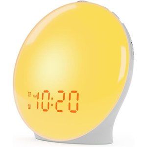 Wake Up Light Sunrise Alarm Clock for Kids, Heavy Sleepers, Bedroom,with Sunrise
